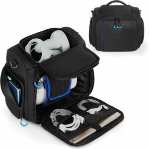 Carrying Case Compatible with Oculus Meta Quest 2/Quest 3/Quest 3S/Quest Pro/VR Elite Strap